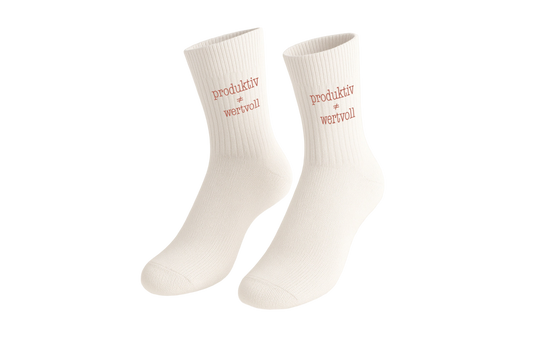 Produktiv ≠ Wertvoll - Socken